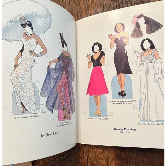 Carmen Miranda Black Entertainers Pavlova & Nijinsky Paper Dolls Tom Tierney - Picture 6 of 6